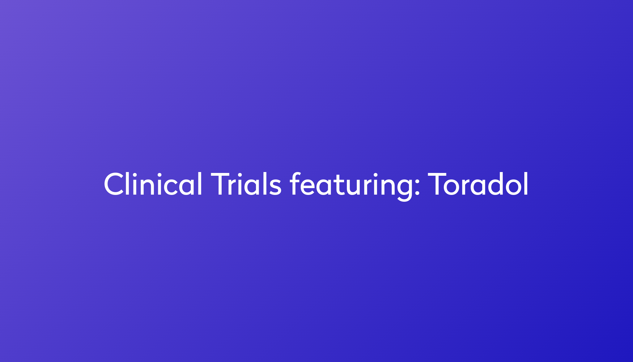 Toradol: Everything you need to know | Power